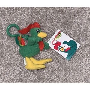 Kellogg's Breakfast Bunch Cornelius CORNY Rooster Bean Bag Plush Keychain 1997